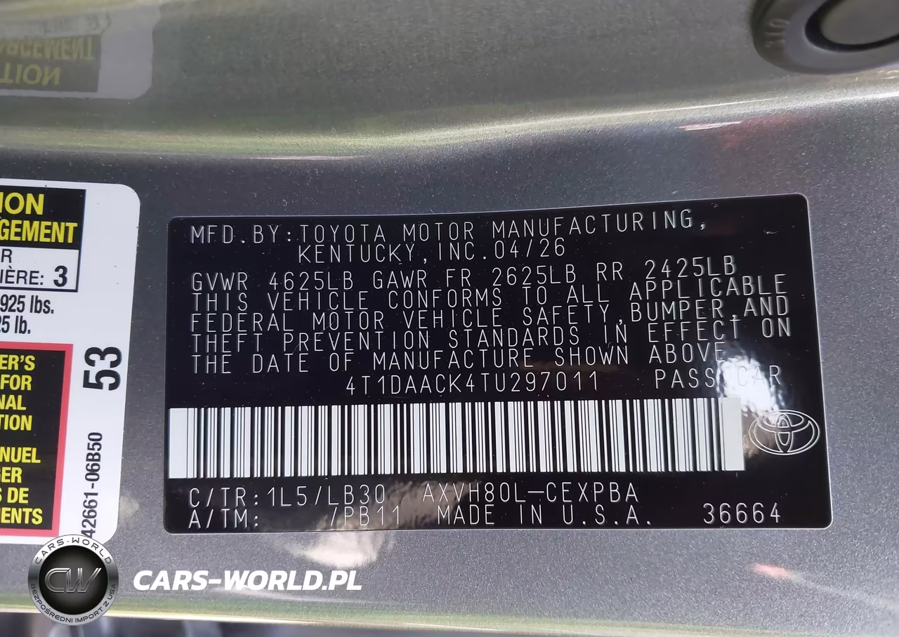 2026 Toyota Camry Xse VIN:4T1DAACK4TU297011 - 9