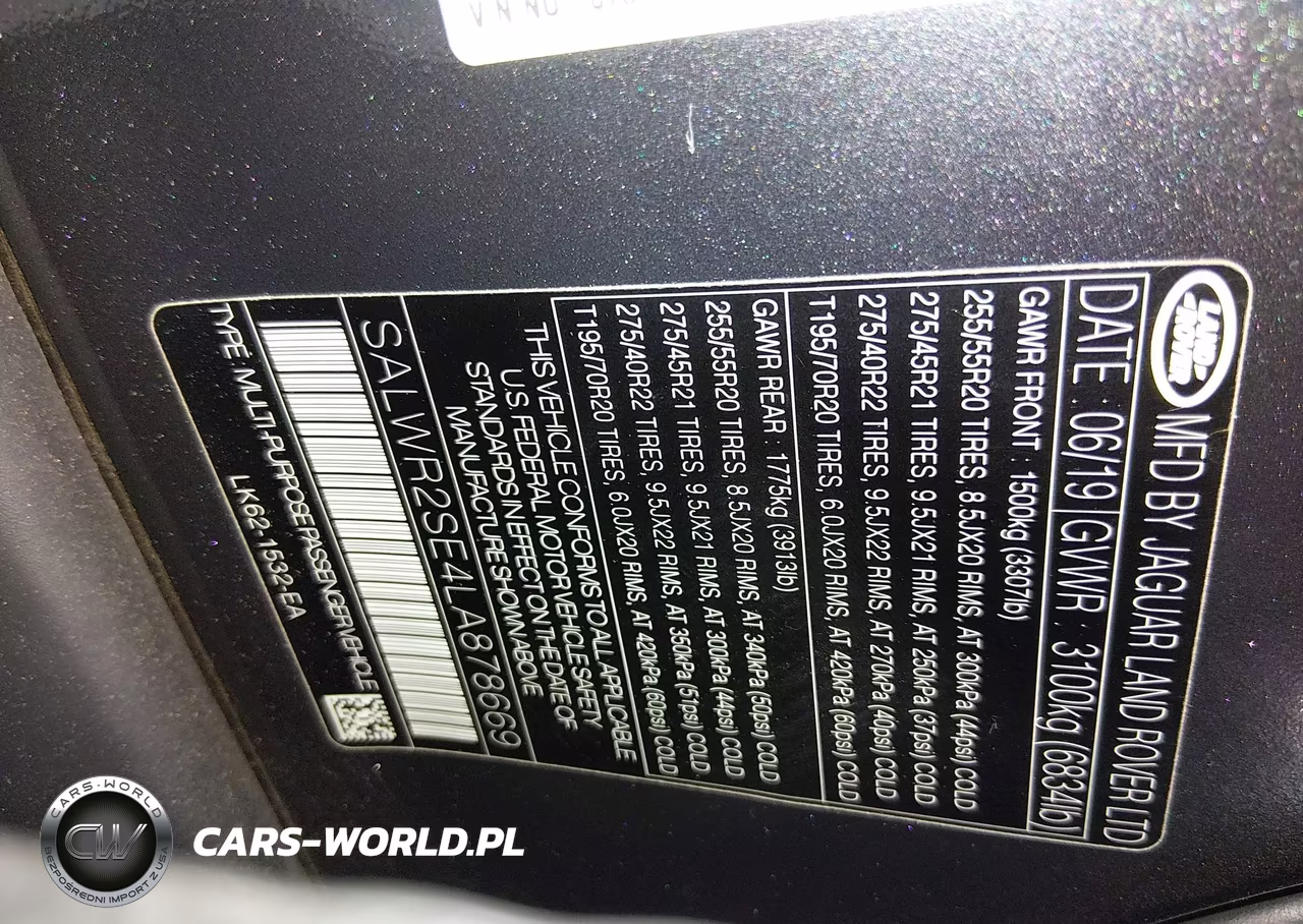 2020 Land Rover Range Rover Sport Hse Dynamic VIN:SALWR2SE4LA878669 - 9
