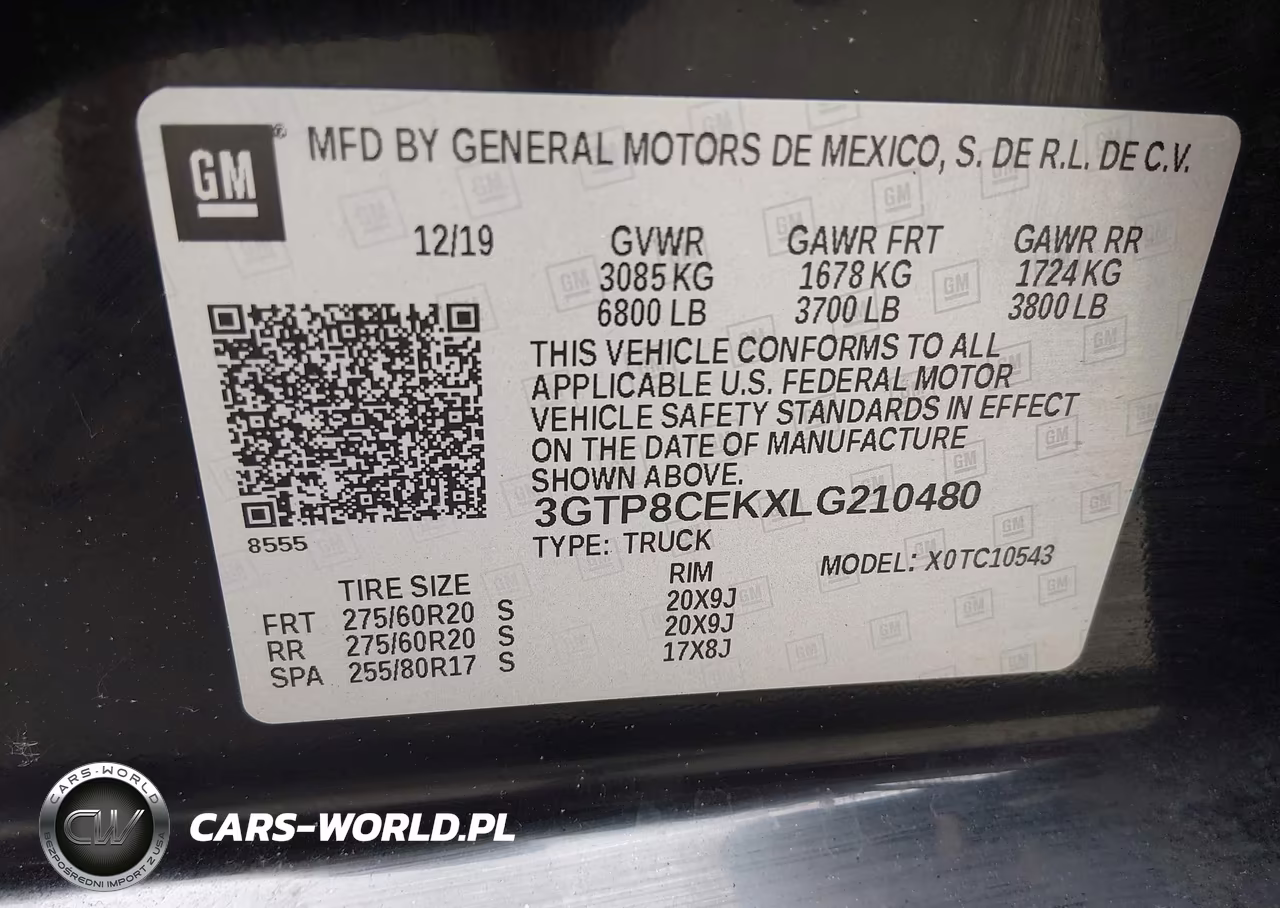 2020 GMC Sierra 1500 2Wd Short Box Elevation VIN:3GTP8CEKXLG210480 - 9