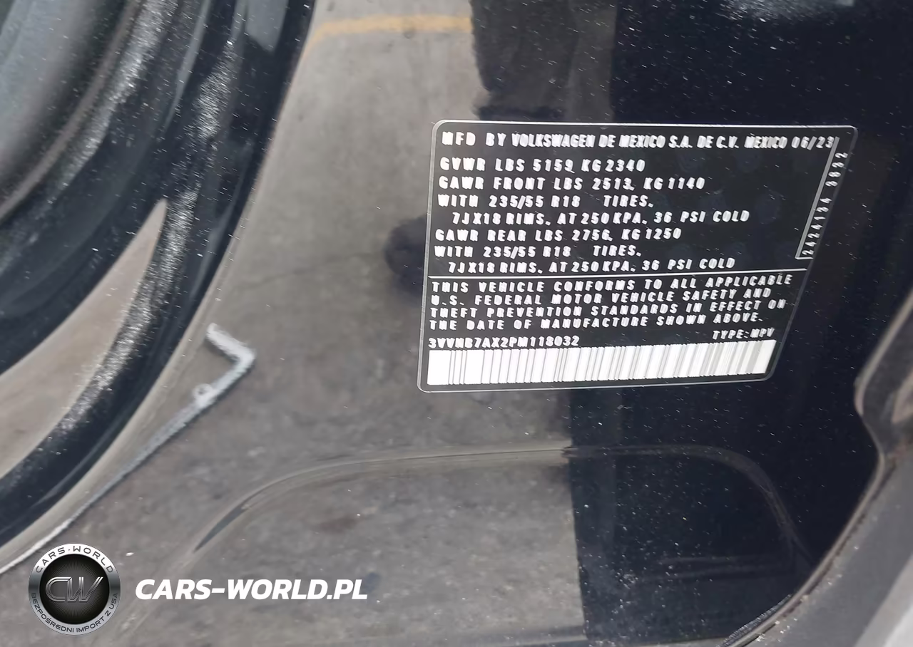 2023 Volkswagen Tiguan 2.0T Se VIN:3VVNB7AX2PM118032 - 9
