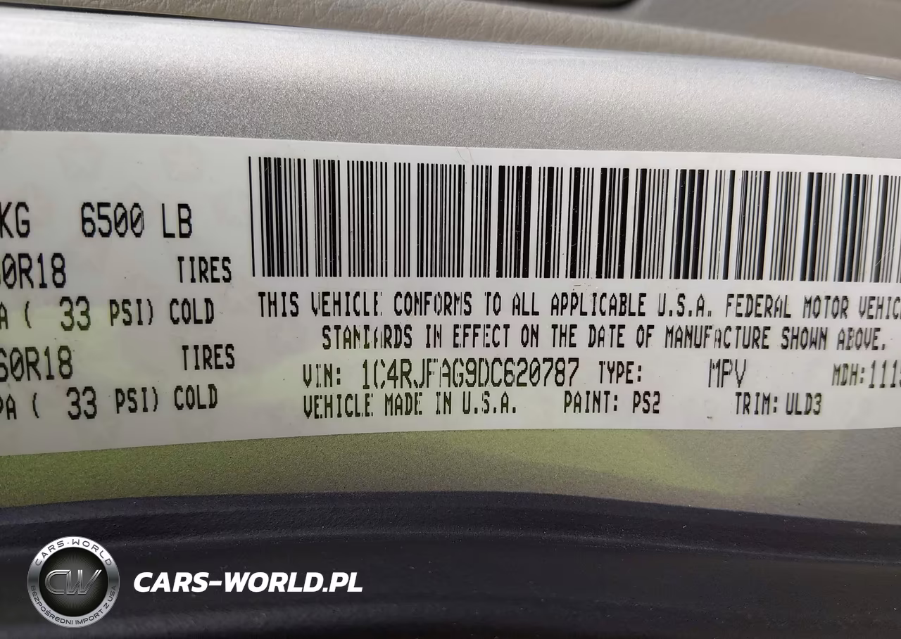 2013 Jeep Grand Cherokee Laredo VIN:1C4RJFAG9DC620787 - 9