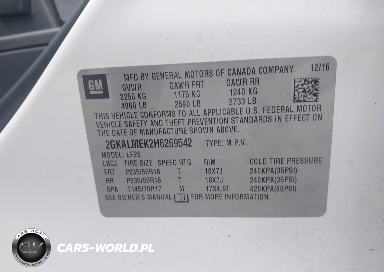 2017 GMC Terrain Sle-1 VIN:2GKALMEK2H6269542 - 9