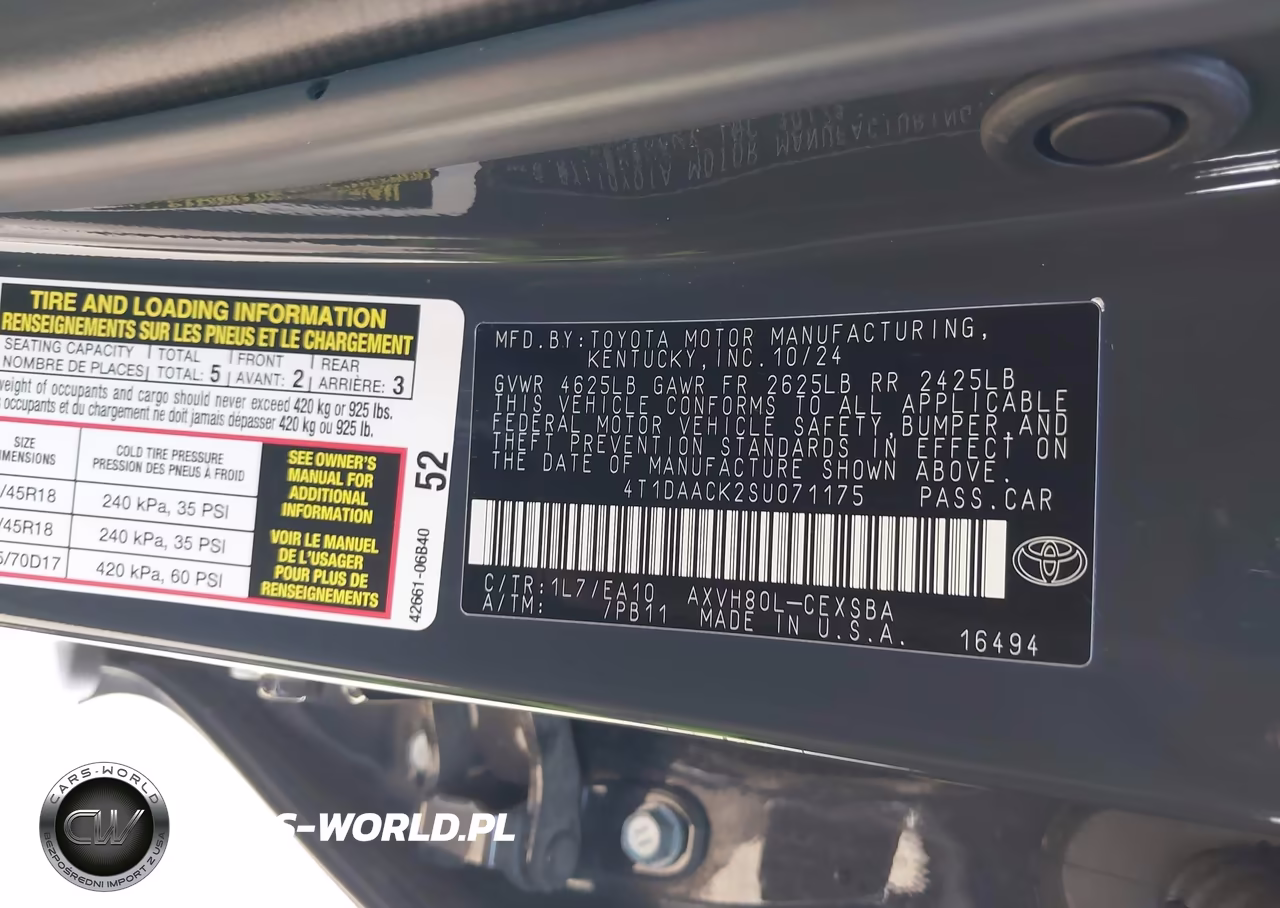 2025 Toyota Camry Se VIN:4T1DAACK2SU071175 - 9