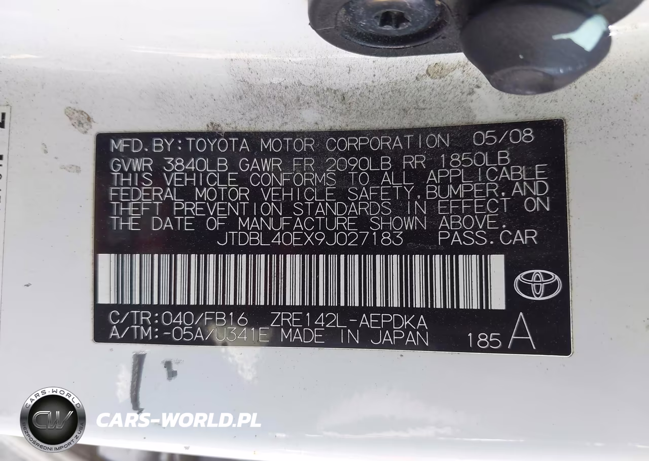 2009 Toyota Corolla Le VIN:JTDBL40EX9J027183 - 9