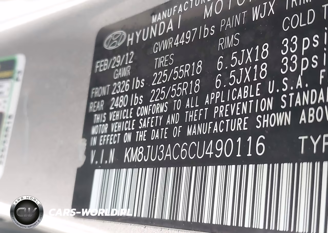 2012 Hyundai Tucson Limited VIN:KM8JU3AC6CU490116 - 9