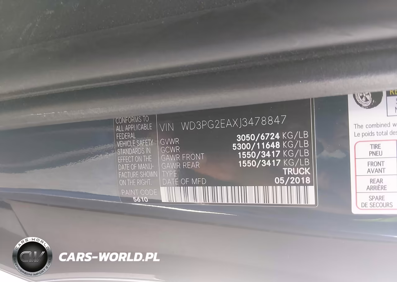2018 Mercedes-Benz Metris VIN:WD3PG2EAXJ3478847 - 9