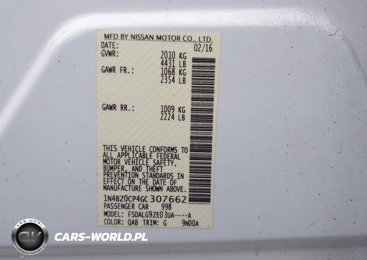 2016 Nissan Leaf Sl VIN:1N4BZ0CP4GC307662 - 9