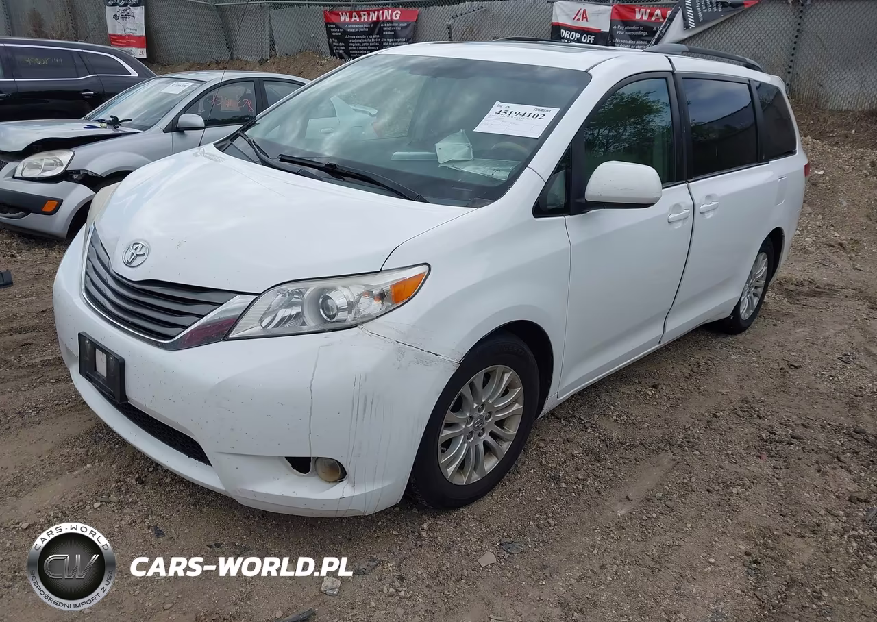 2012 Toyota Sienna Xle V6 8 Passenger VIN:5TDYK3DC4CS227695 - 2