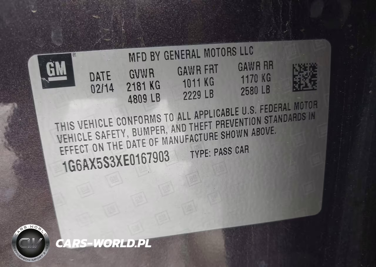 2014 Cadillac Cts Luxury VIN:1G6AX5S3XE0167903 - 9