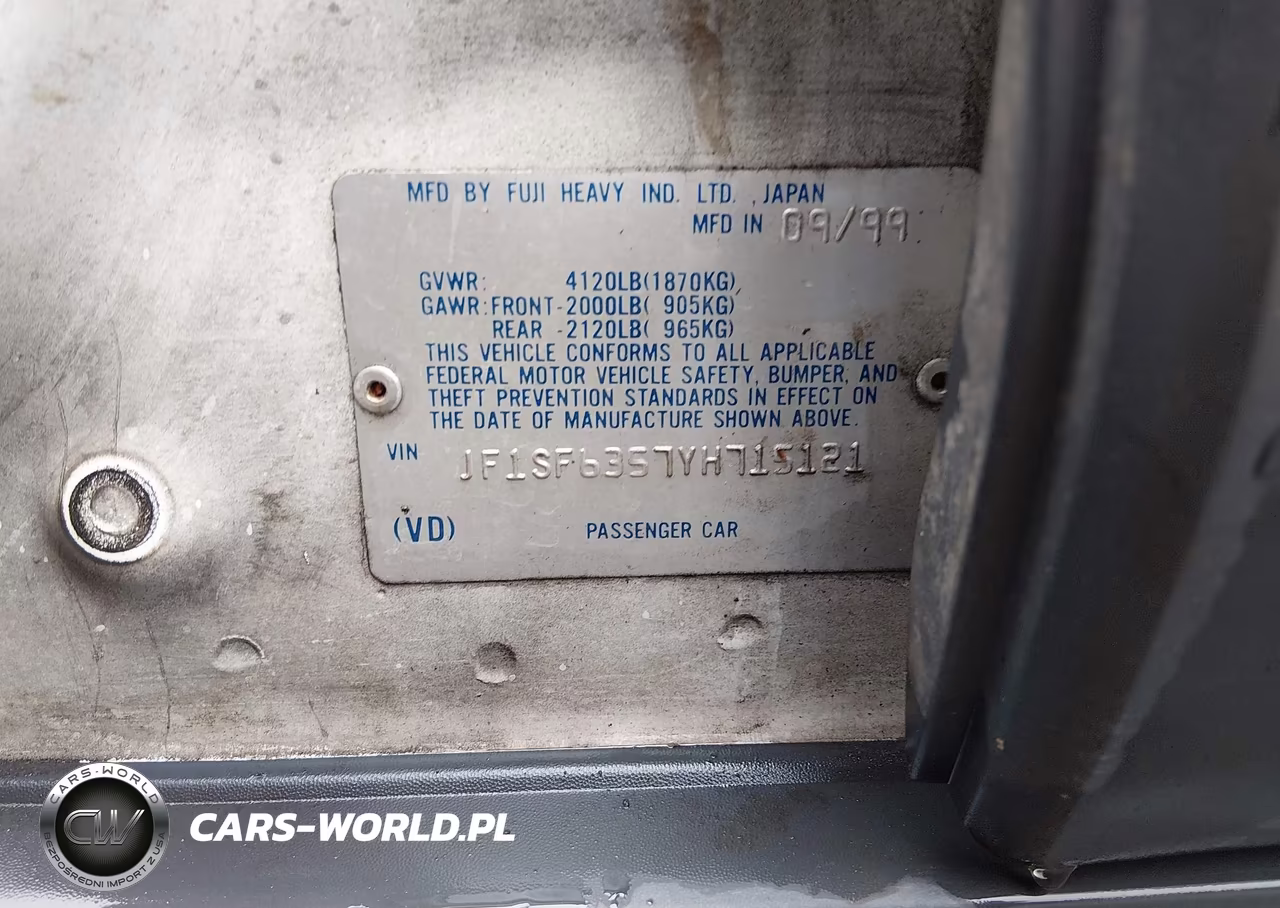 2000 Subaru Forester L VIN:JF1SF6357YH715121 - 9