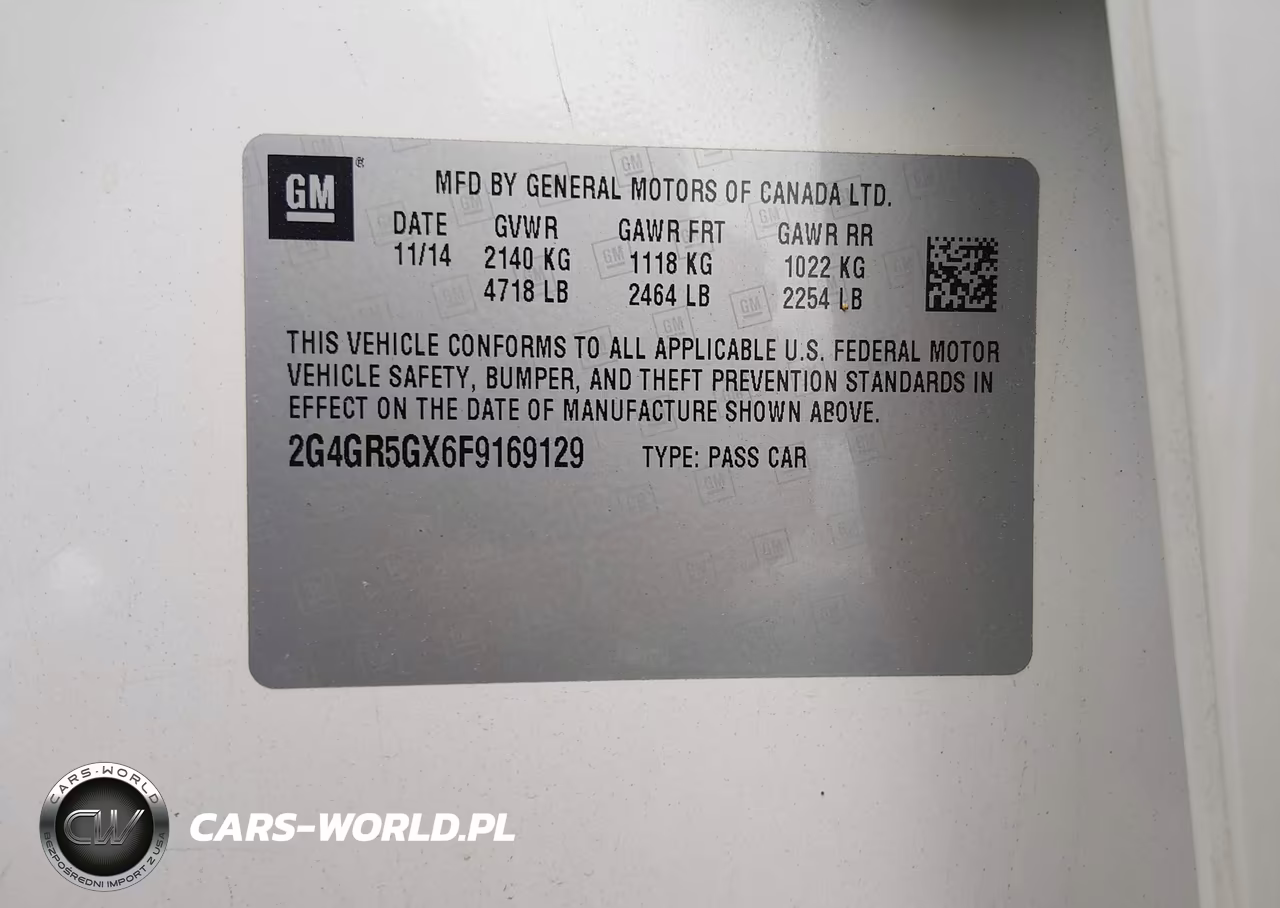 2015 Buick Regal Turbo Premium Ii VIN:2G4GR5GX6F9169129 - 9