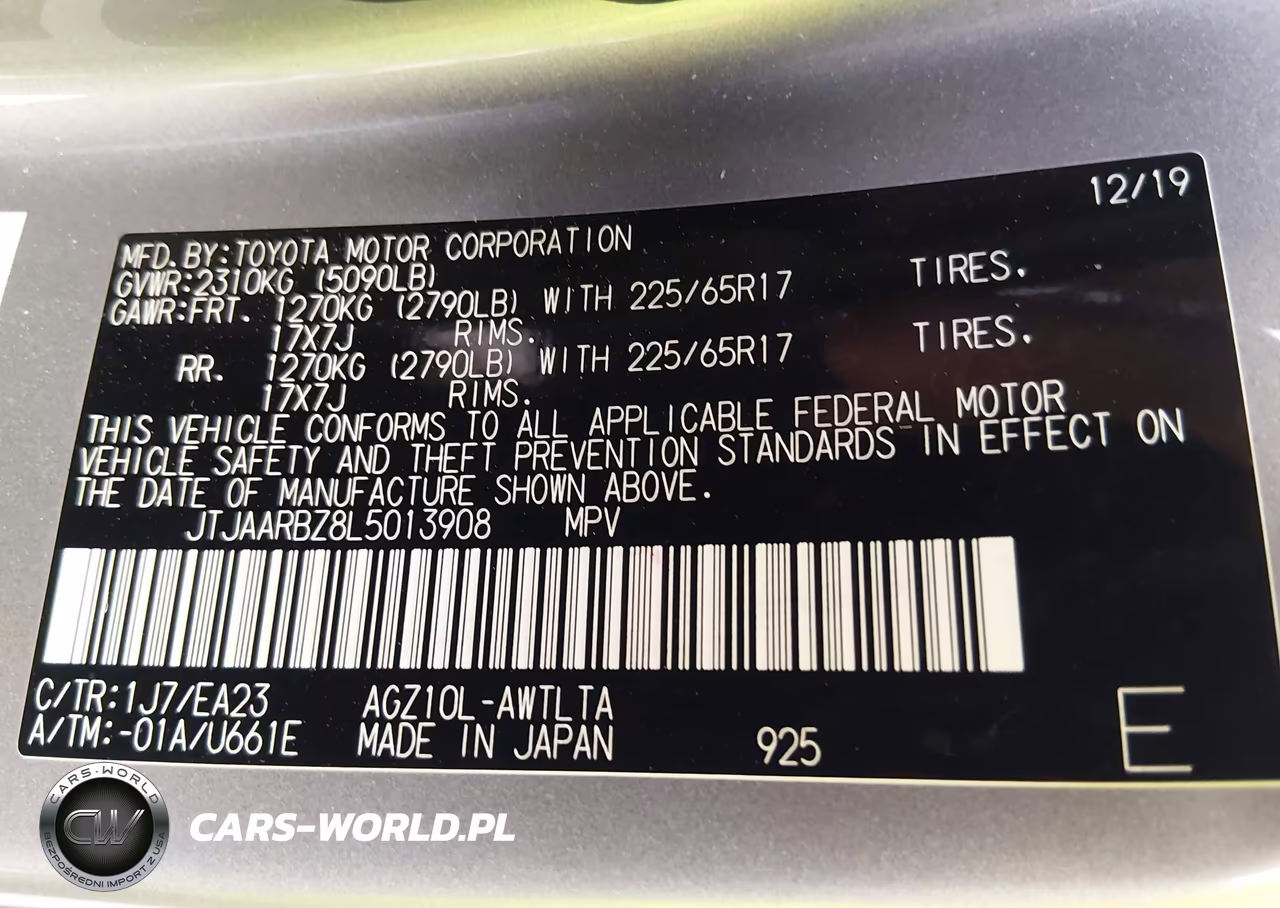 2020 Lexus Nx 300 VIN:JTJAARBZ8L5013908 - 9