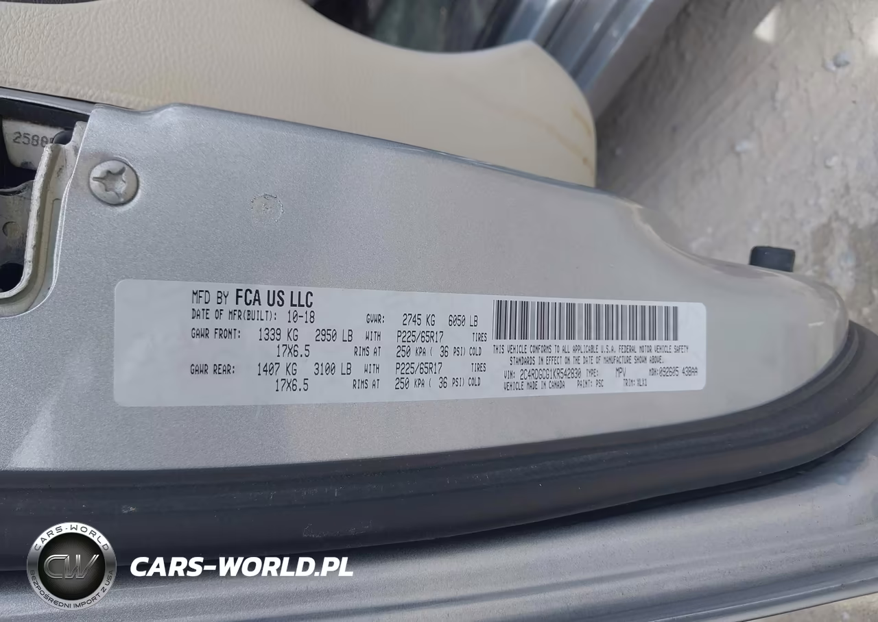 2019 Dodge Grand Caravan Sxt VIN:2C4RDGCG1KR542830 - 9