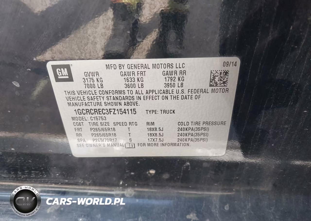 2015 Chevrolet Silverado 1500 1Lt VIN:1GCRCREC3FZ154115 - 9