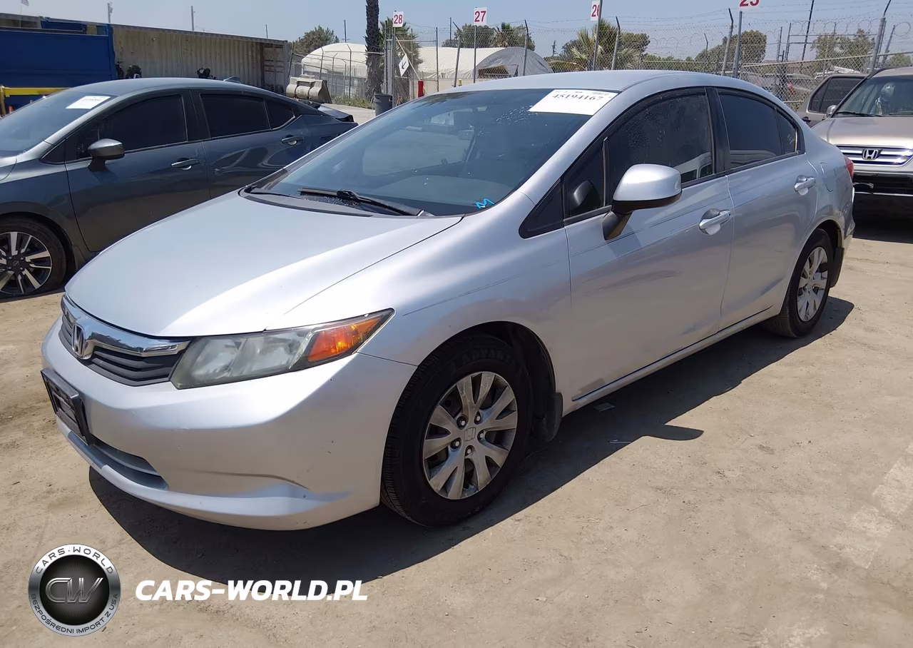 2012 Honda Civic Lx VIN:19XFB2F56CE058001 - 2