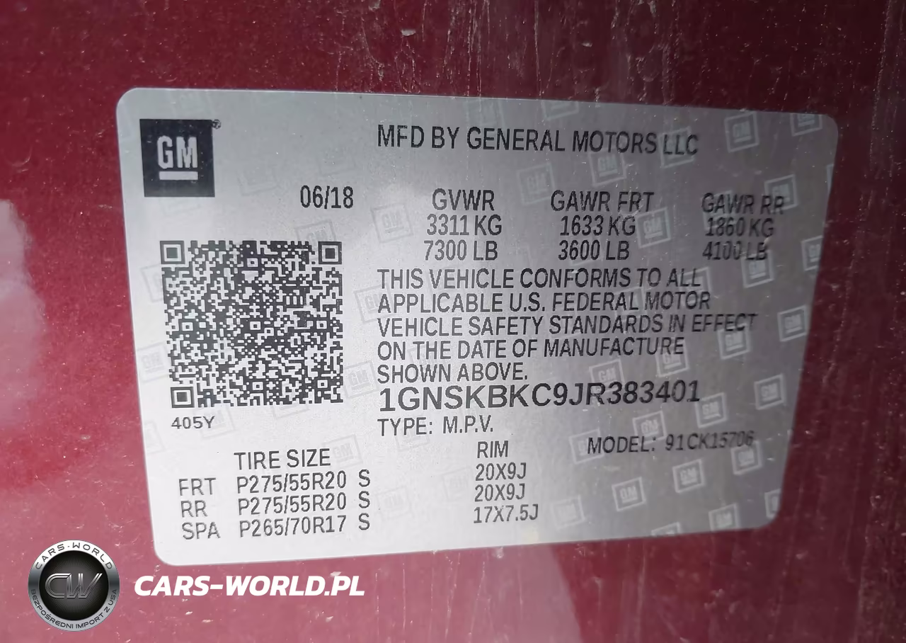 2018 Chevrolet Tahoe Lt VIN:1GNSKBKC9JR383401 - 9
