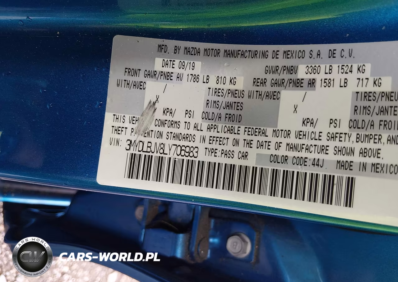 2020 Toyota Yaris Xle VIN:3MYDLBJV8LY706983 - 9