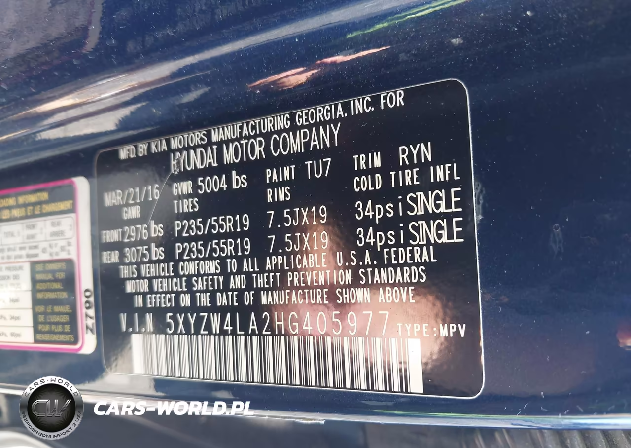 2017 Hyundai Santa Fe Sport 2.0T Ultimate VIN:5XYZW4LA2HG405977 - 9