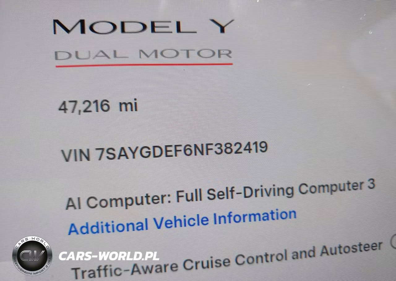 2022 Tesla Model Y Performance Dual Motor All-Wheel Drive VIN:7SAYGDEF6NF382419 - 14