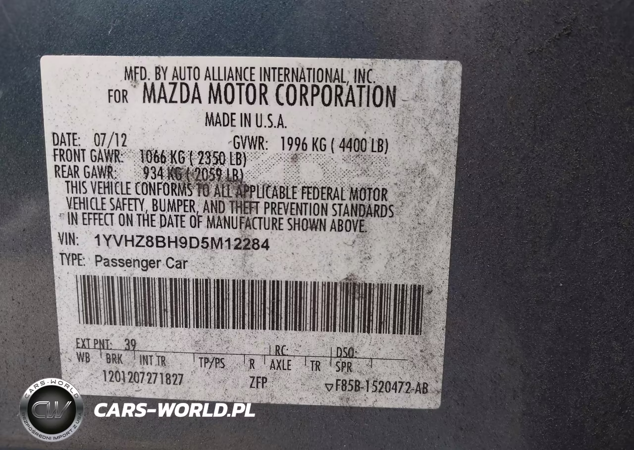 2013 Mazda Mazda6 I Sport VIN:1YVHZ8BH9D5M12284 - 9