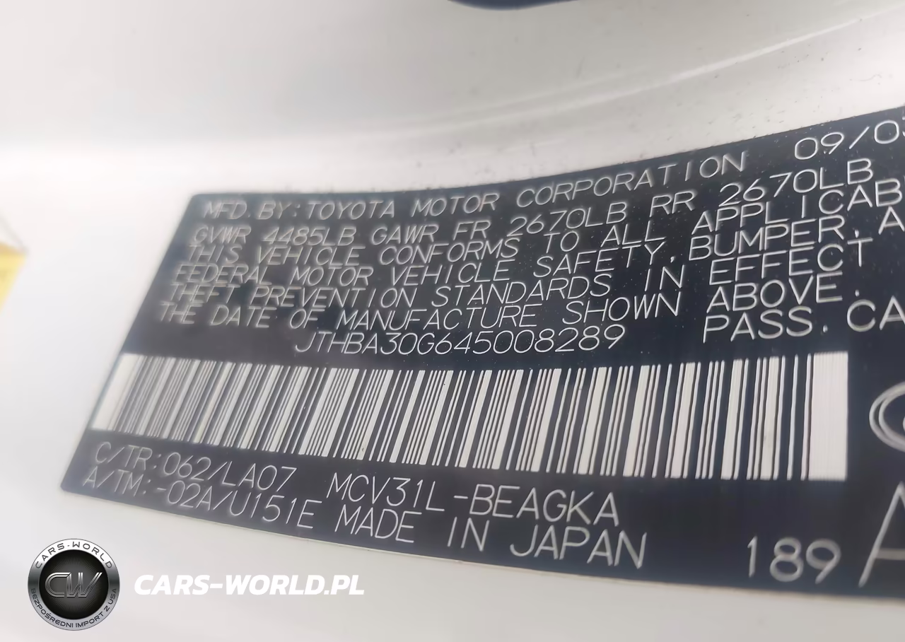2004 Lexus Es 330 VIN:JTHBA30G645008289 - 9