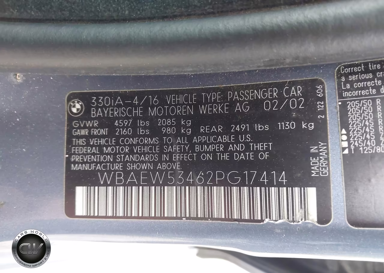 2002 BMW 330Xi VIN:WBAEW53462PG17414 - 9