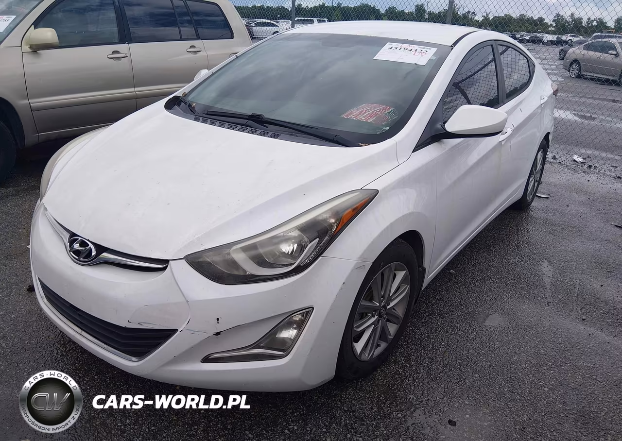 2016 Hyundai Elantra Se VIN:5NPDH4AE9GH660496 - 2