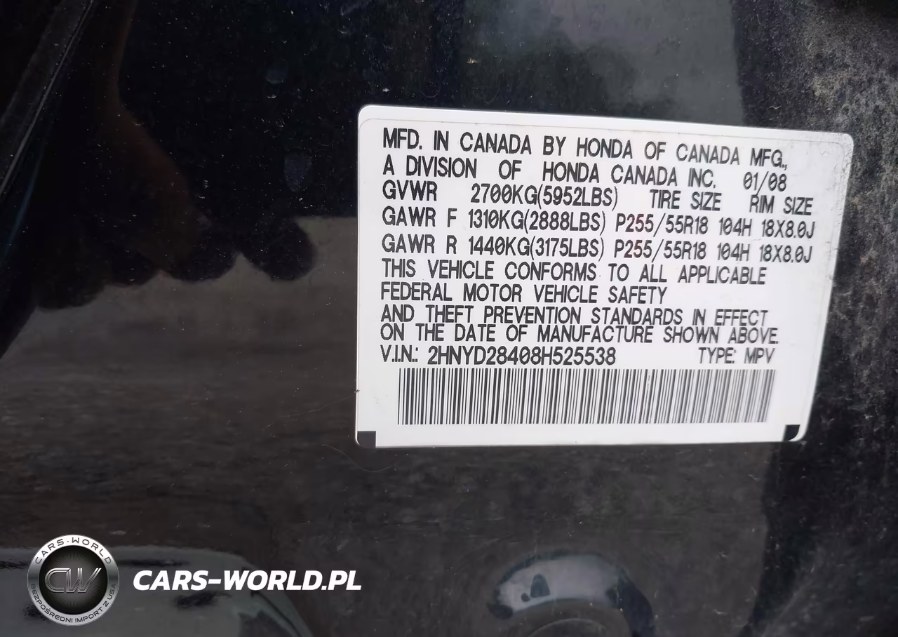2008 Acura Mdx Technology Package VIN:2HNYD28408H525538 - 9