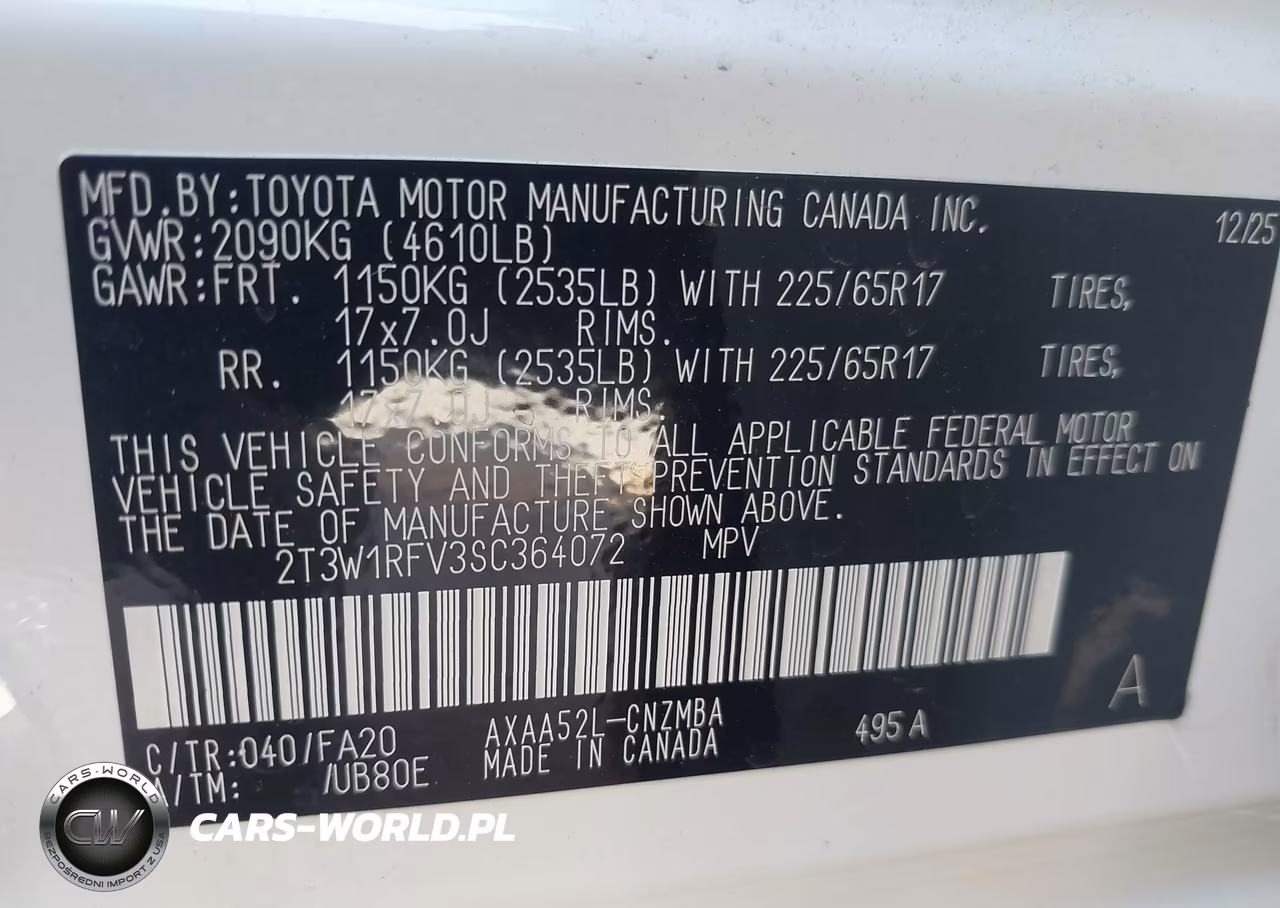 2025 Toyota Rav4 Xle VIN:2T3W1RFV3SC364072 - 9