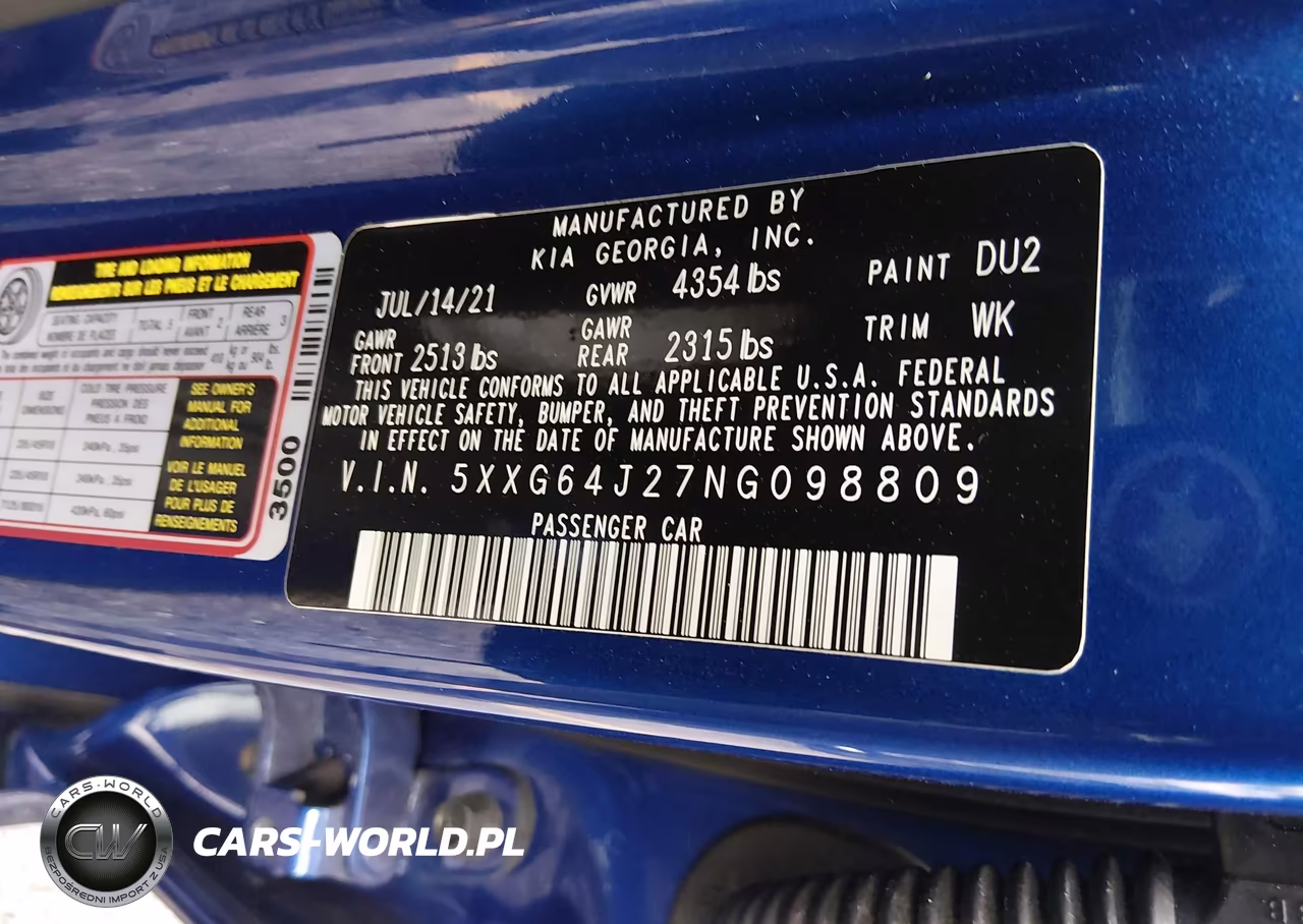 2022 Kia K5 Gt-Line VIN:5XXG64J27NG098809 - 9