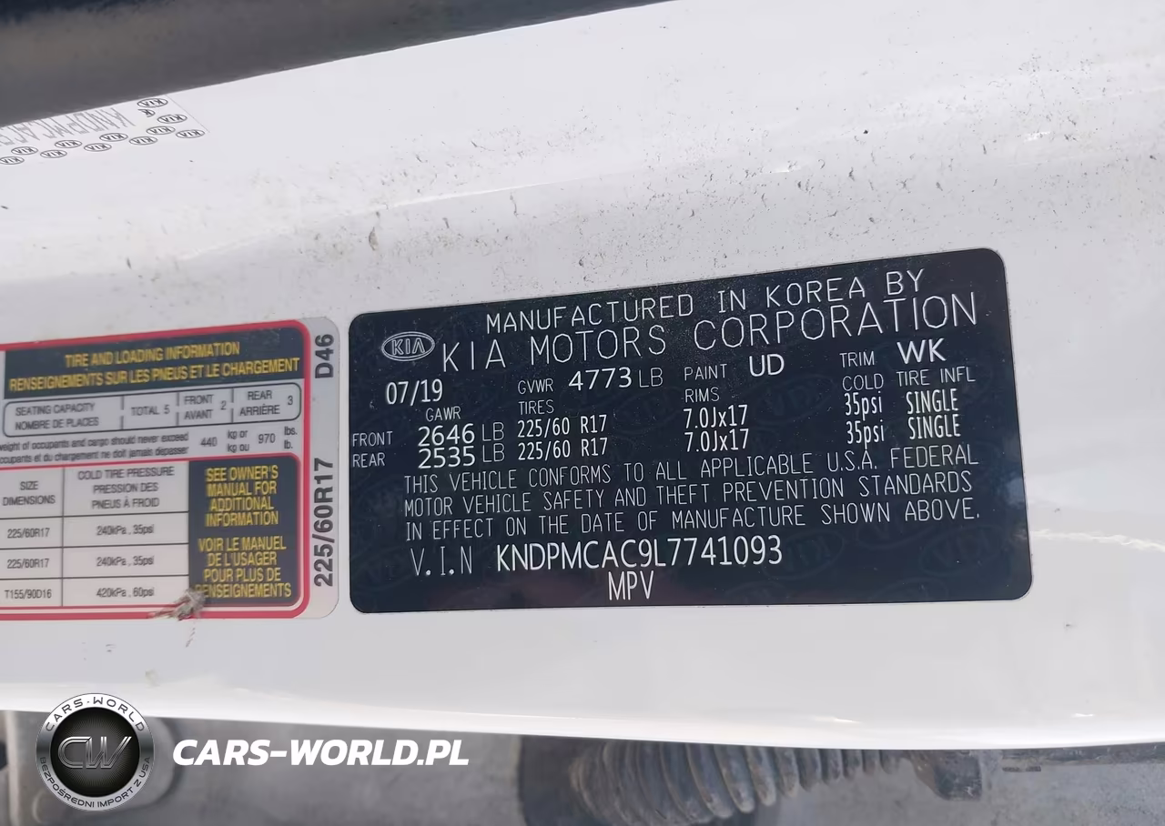 2020 Kia Sportage Lx VIN:KNDPMCAC9L7741093 - 9