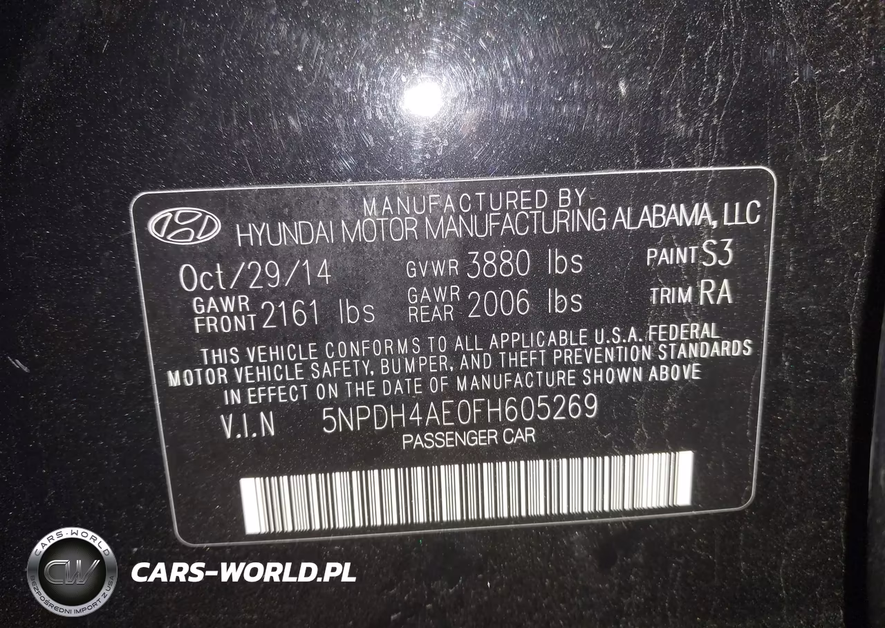 2015 Hyundai Elantra Se-Sport-Limited VIN:5NPDH4AE0FH605269 - 9