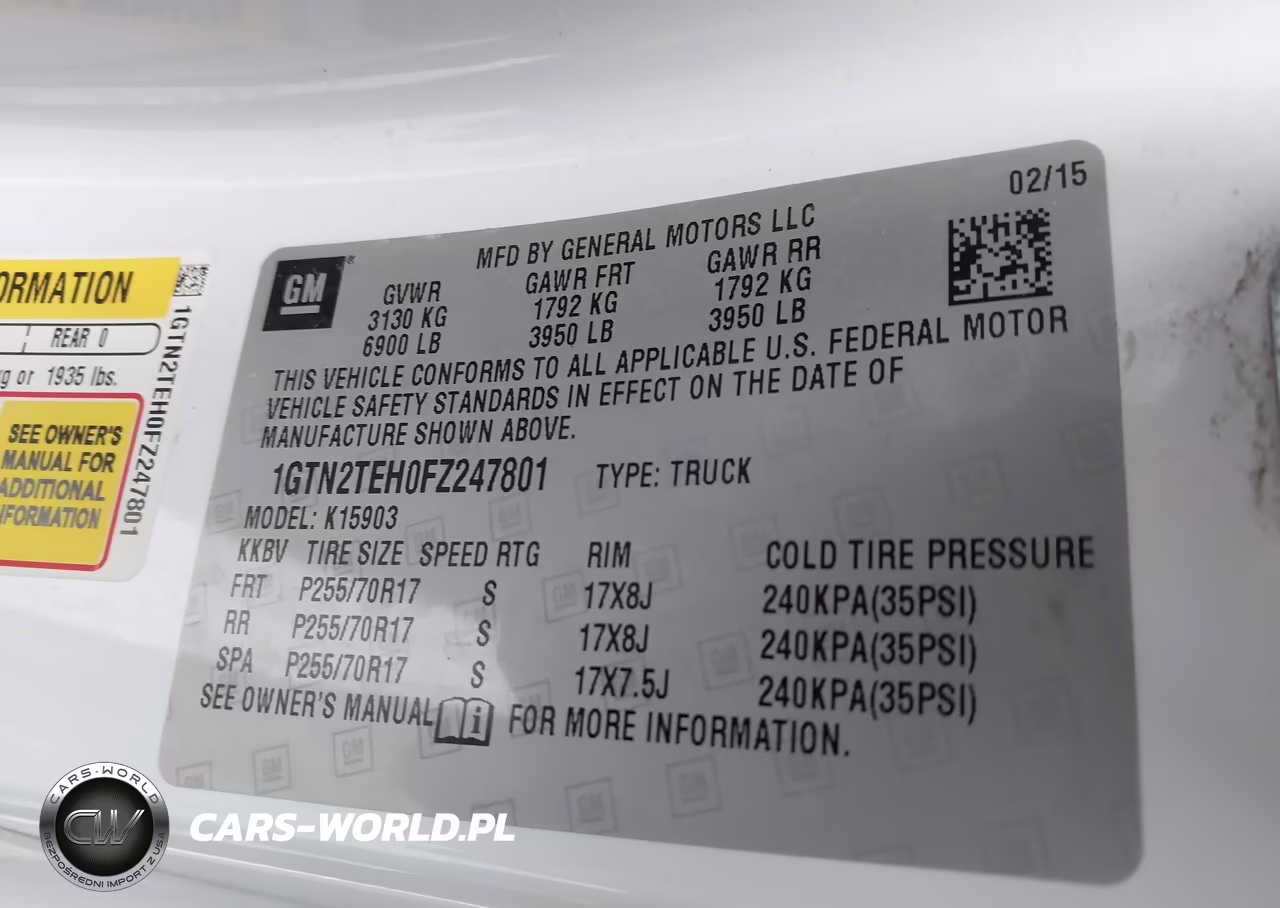 2015 GMC Sierra 1500 VIN:1GTN2TEH0FZ247801 - 9