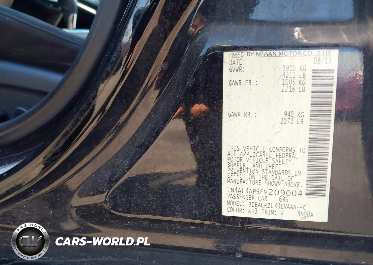 2014 Nissan Altima 2.5 S VIN:1N4AL3AP9EN209004 - 9