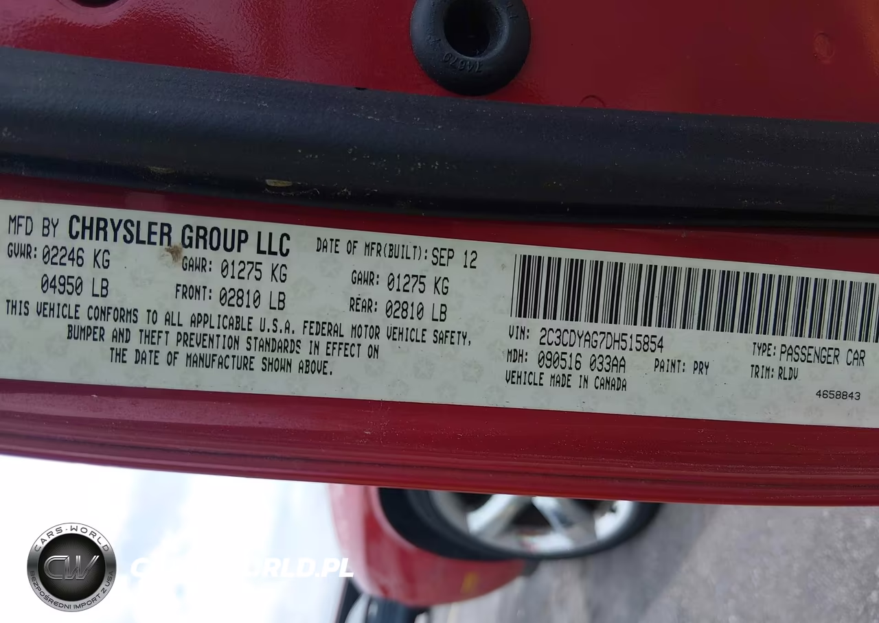 2013 Dodge Challenger Sxt Plus VIN:2C3CDYAG7DH515854 - 9