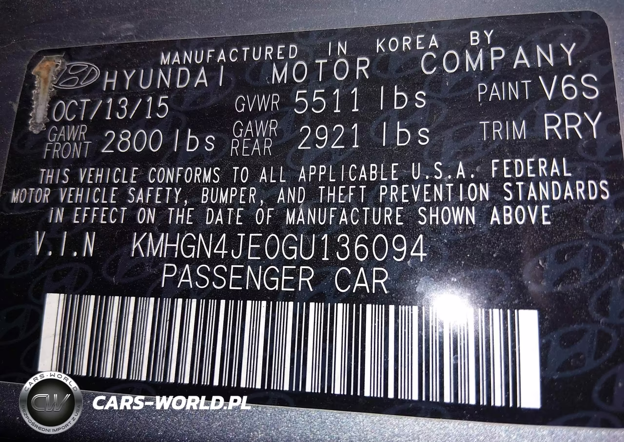 2016 Hyundai Genesis 3.8 VIN:KMHGN4JE0GU136094 - 9