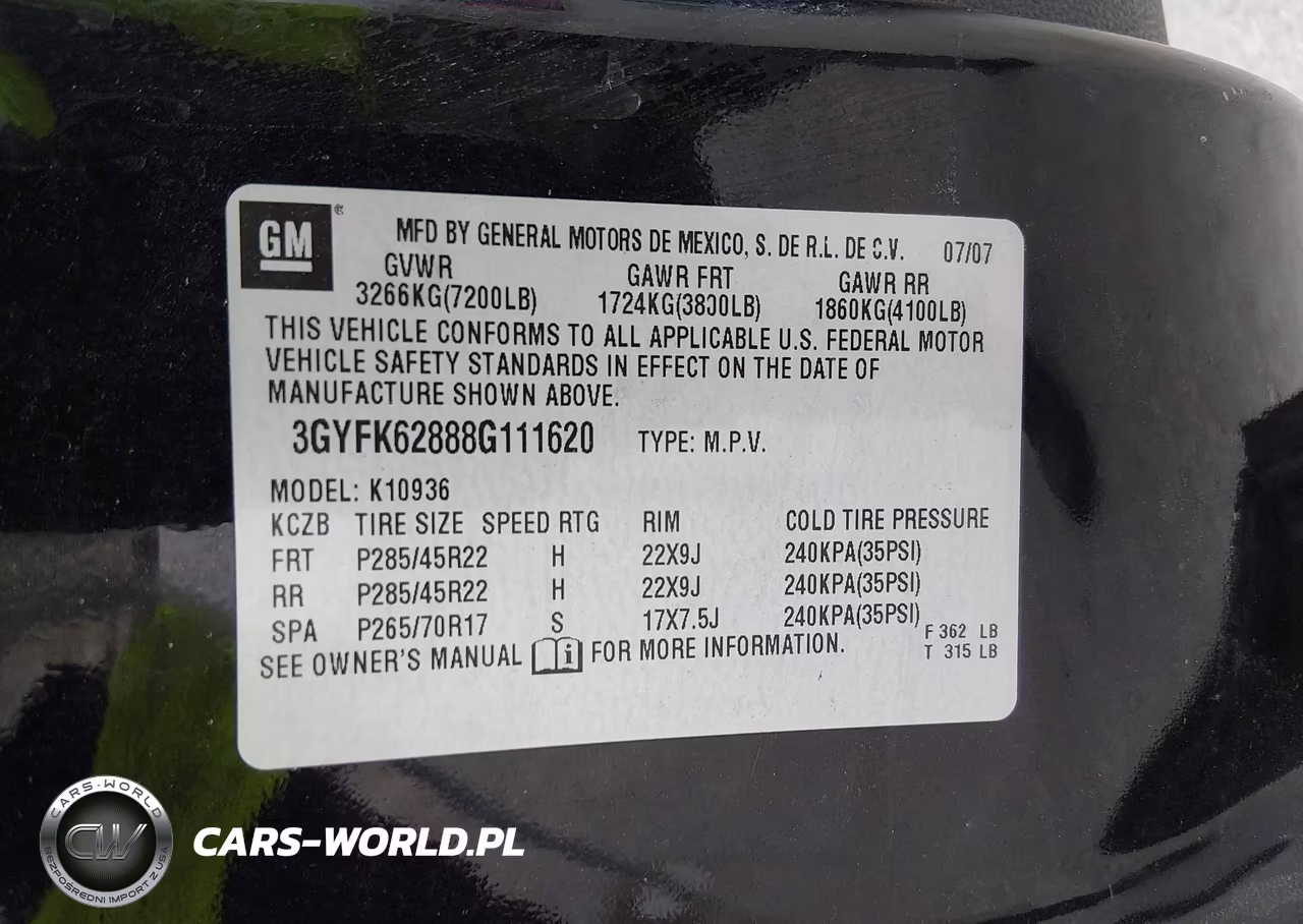 2008 Cadillac Escalade Ext Standard VIN:3GYFK62888G111620 - 9