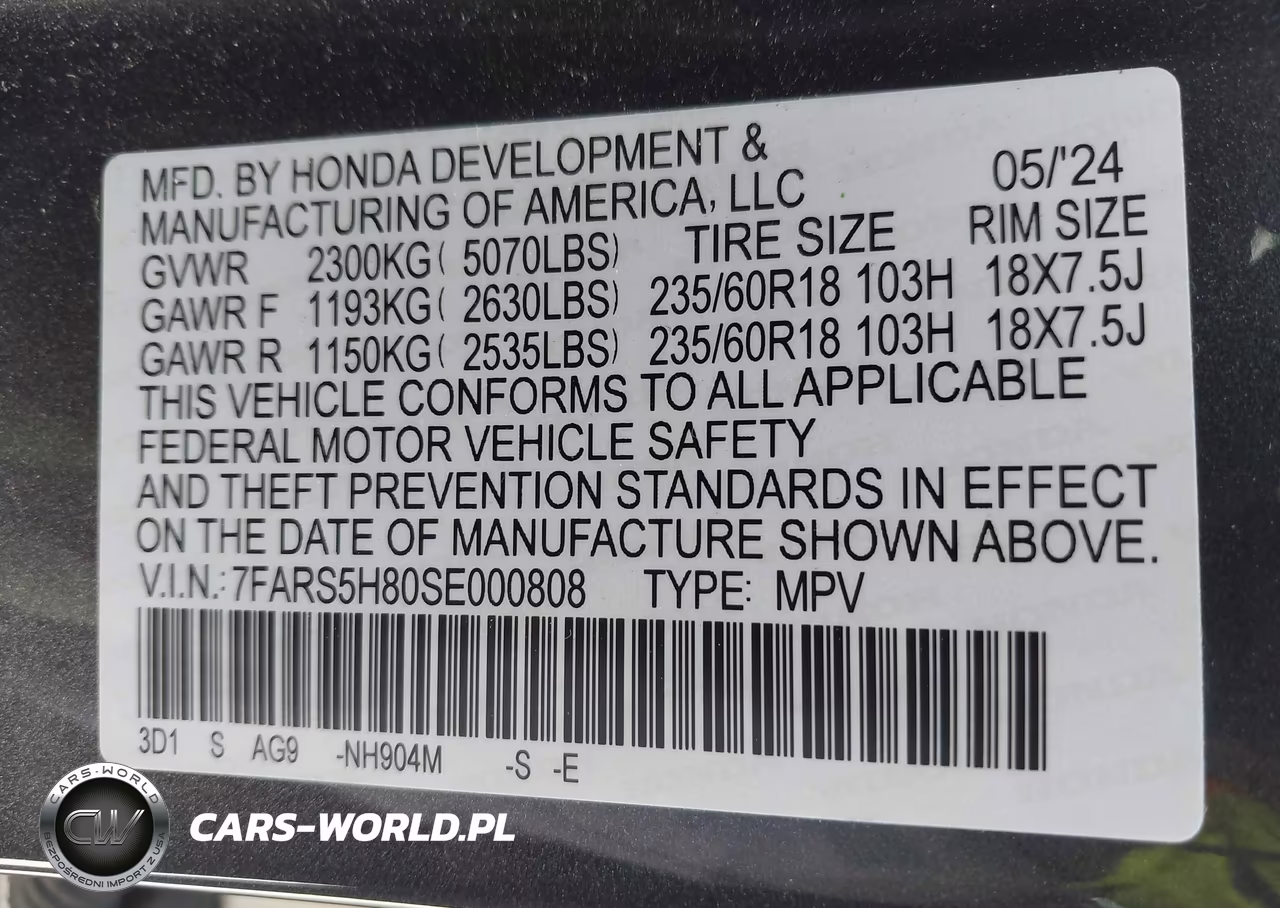2025 Honda Cr-V Hybrid Sport-L VIN:7FARS5H80SE000808 - 9