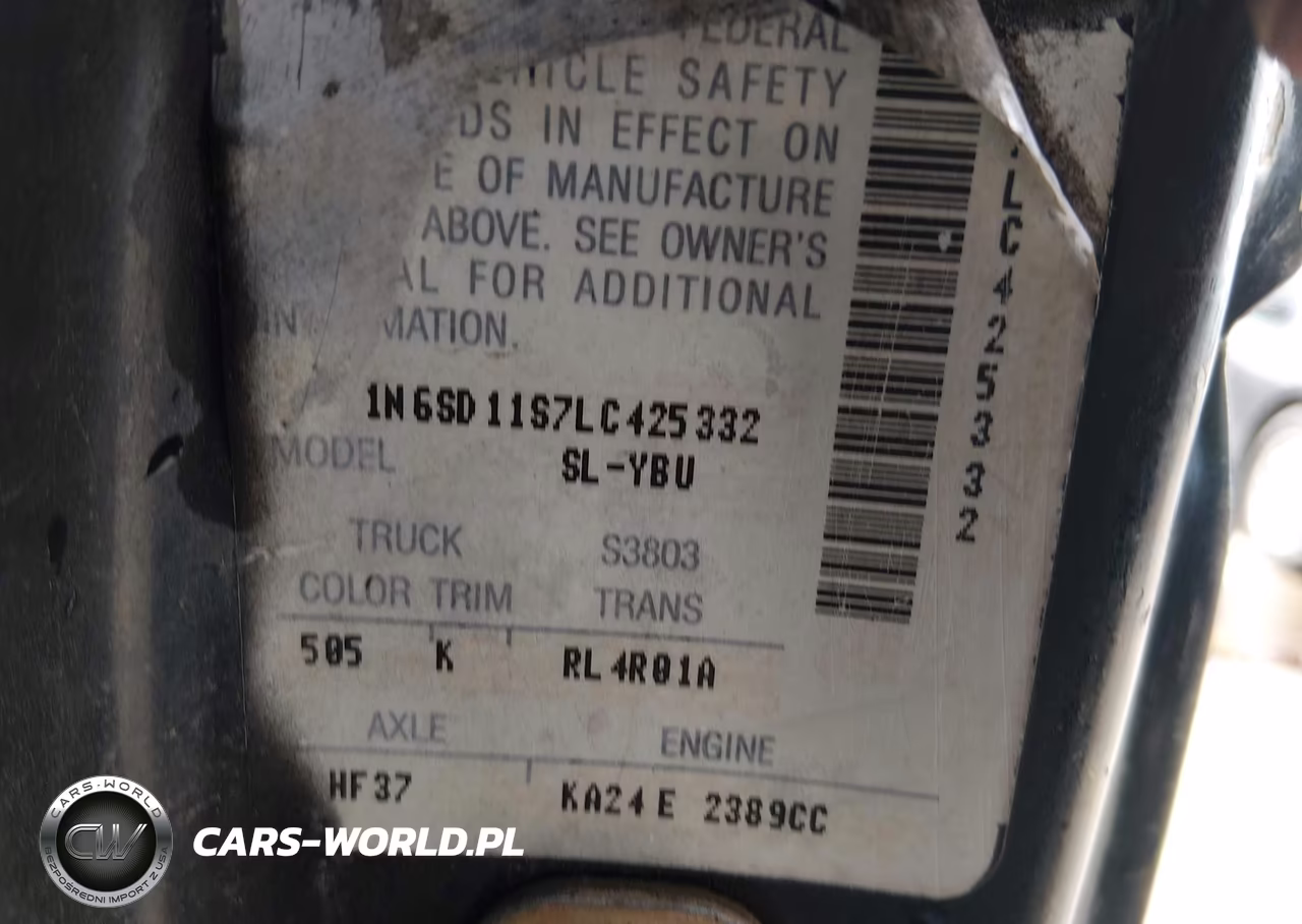 1990 Nissan D21 Short Bed VIN:1N6SD11S7LC425332 - 9