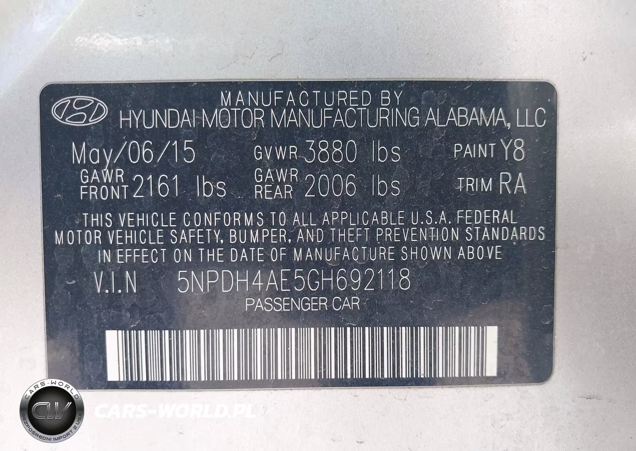 2016 Hyundai Elantra Se VIN:5NPDH4AE5GH692118 - 9