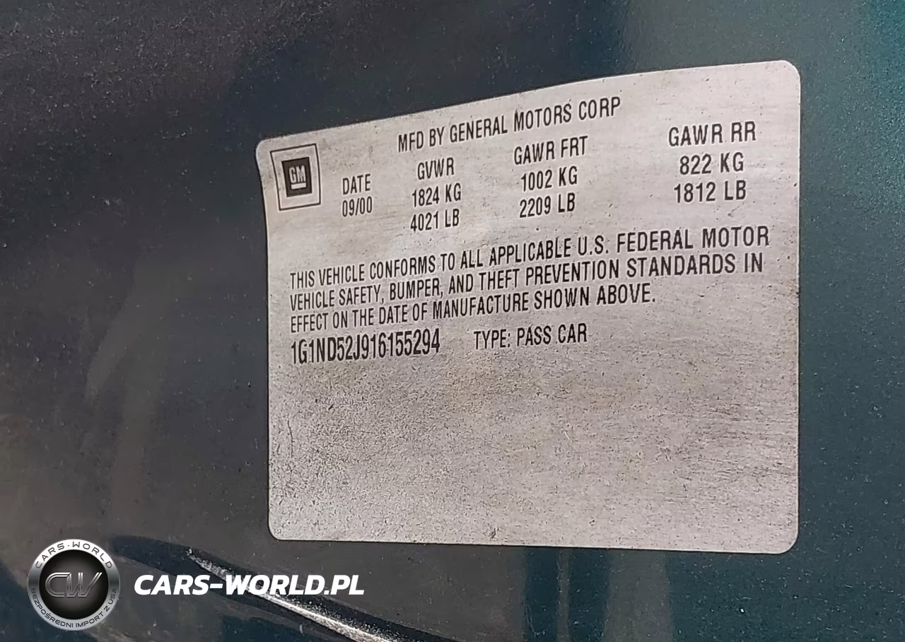 2001 Chevrolet Malibu VIN:1G1ND52J916155294 - 9