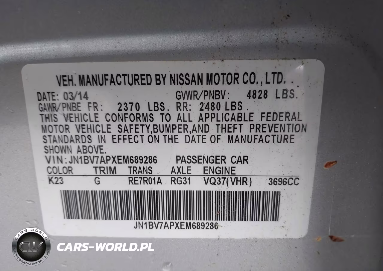 2014 Infiniti Q50 Premium VIN:JN1BV7APXEM689286 - 9