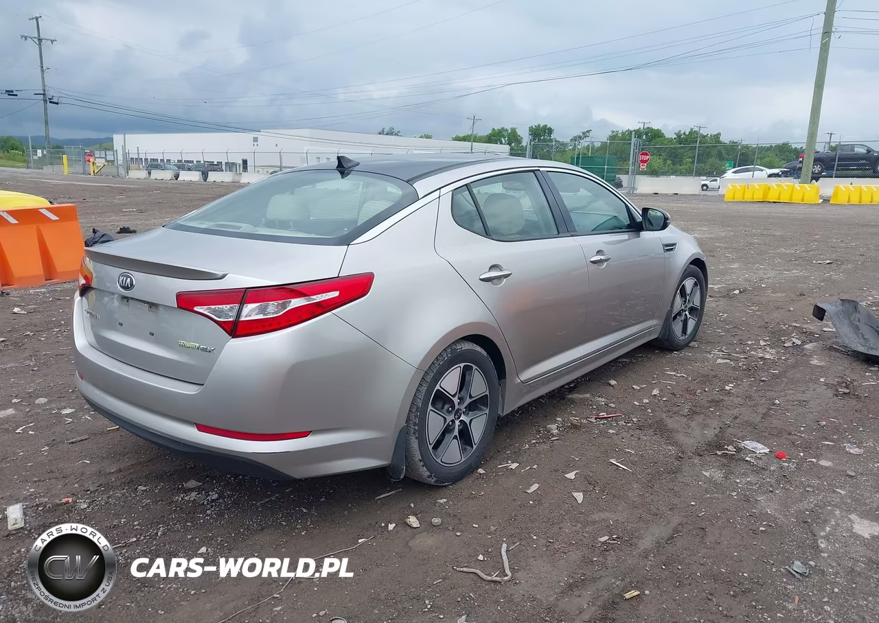 2013 Kia Optima Hybrid Ex VIN:KNAGM4AD4D5046819 - 4