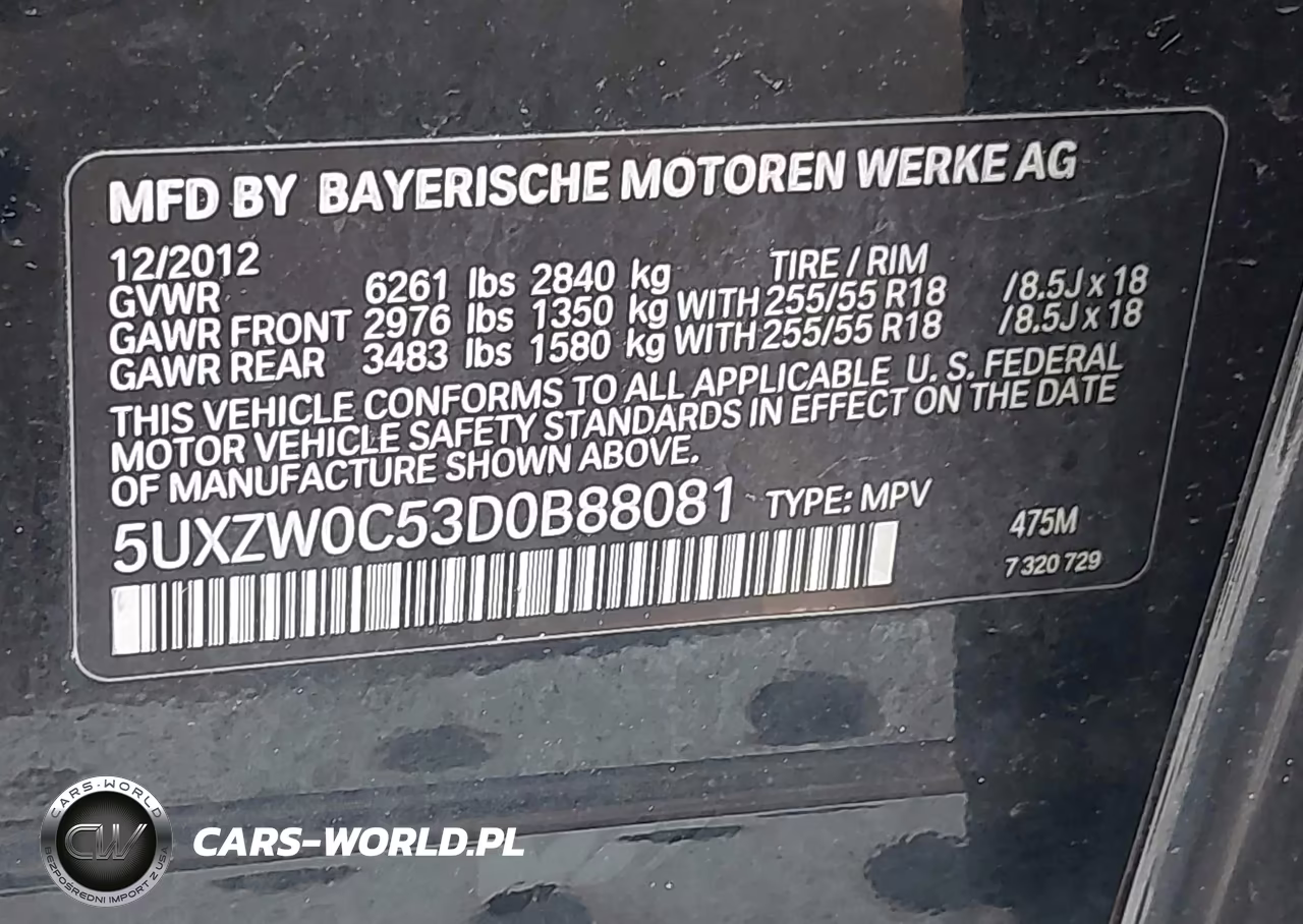 2013 BMW X5 xDrive35D VIN:5UXZW0C53D0B88081 - 9