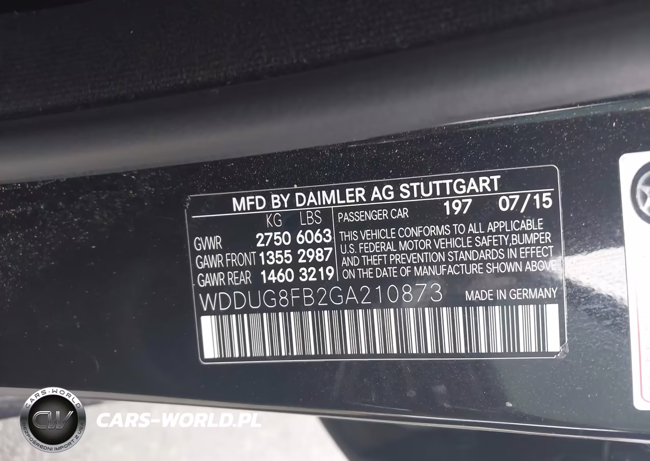 2016 Mercedes-Benz S 550 4Matic VIN:WDDUG8FB2GA210873 - 9