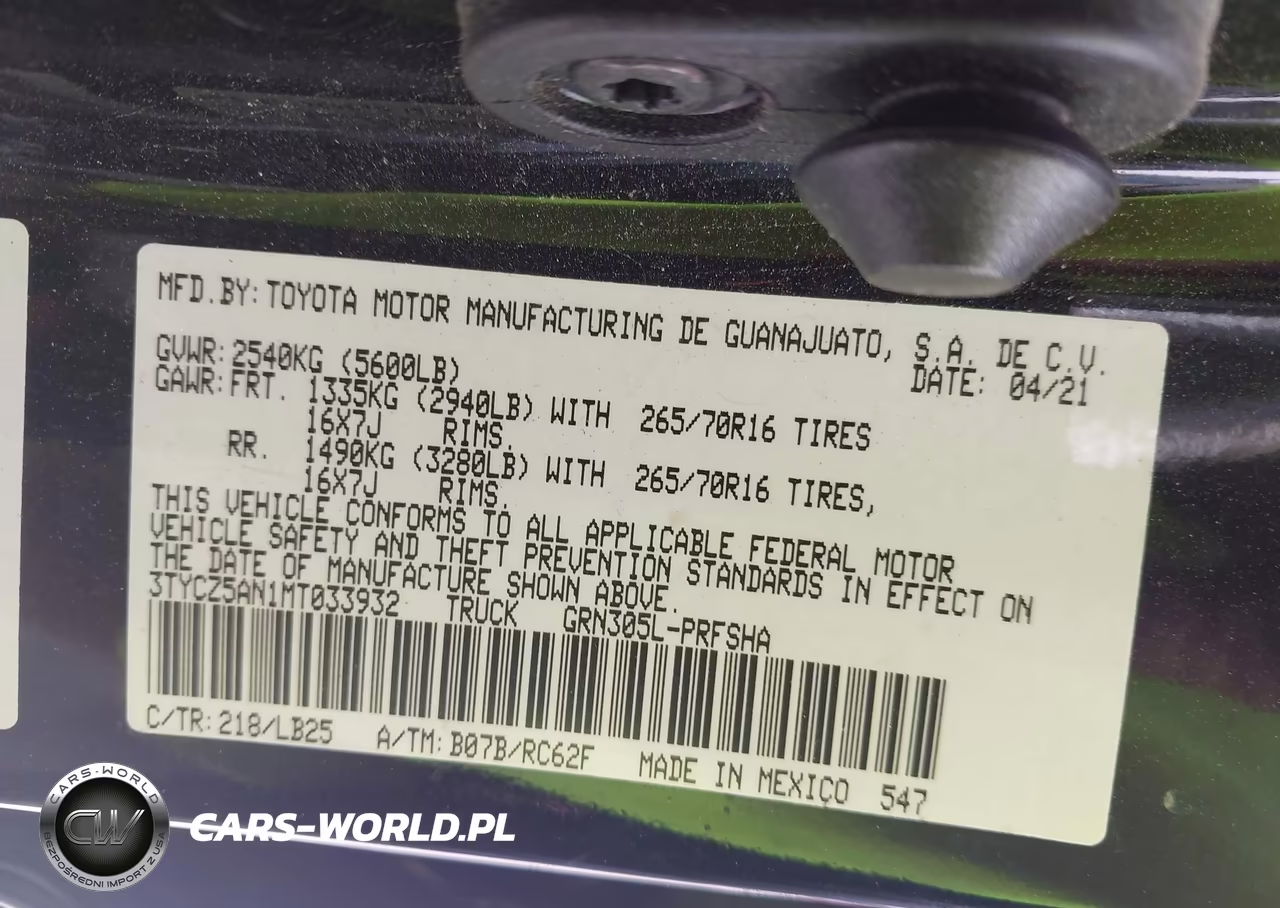2021 Toyota Tacoma Trd Pro VIN:3TYCZ5AN1MT033932 - 9