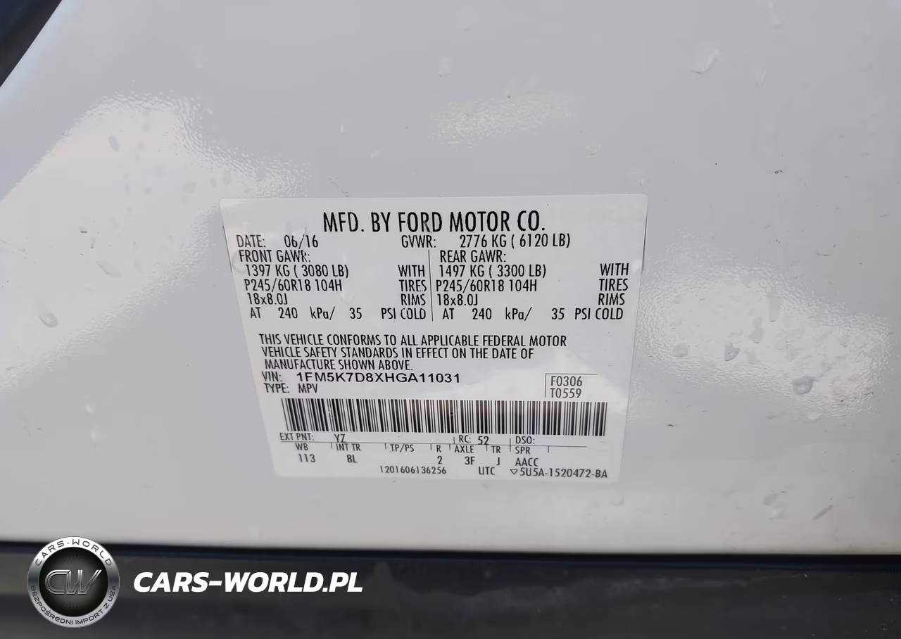 2017 Ford Explorer Xlt VIN:1FM5K7D8XHGA11031 - 9