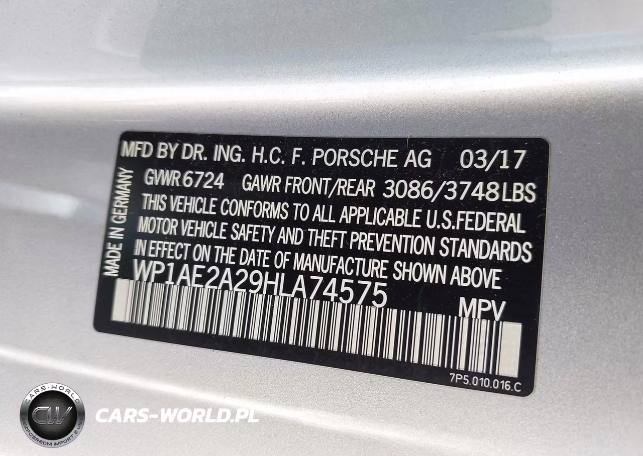 2017 Porsche Cayenne E-Hybrid S Platinum Edition VIN:WP1AE2A29HLA74575 - 9