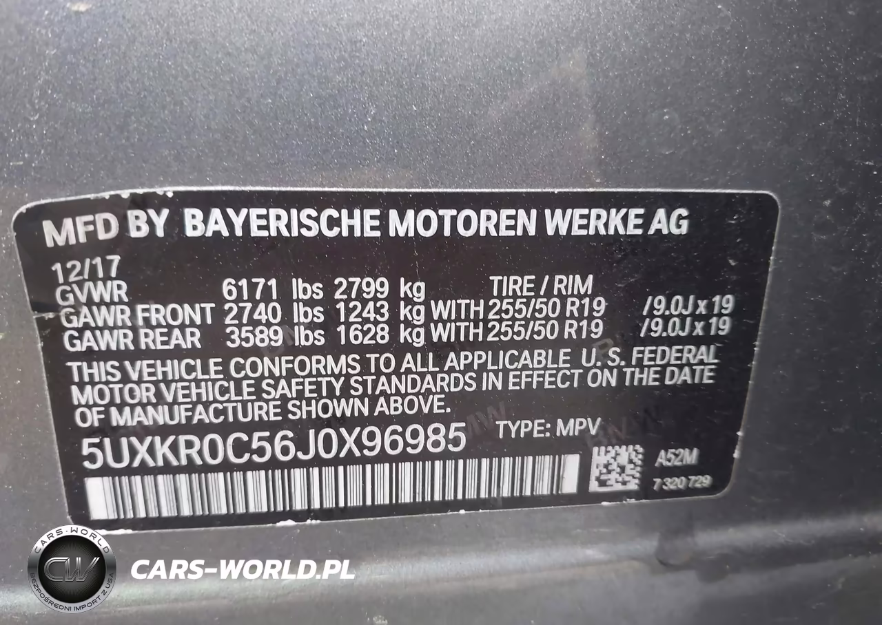 2018 BMW X5 xDrive35I VIN:5UXKR0C56J0X96985 - 9