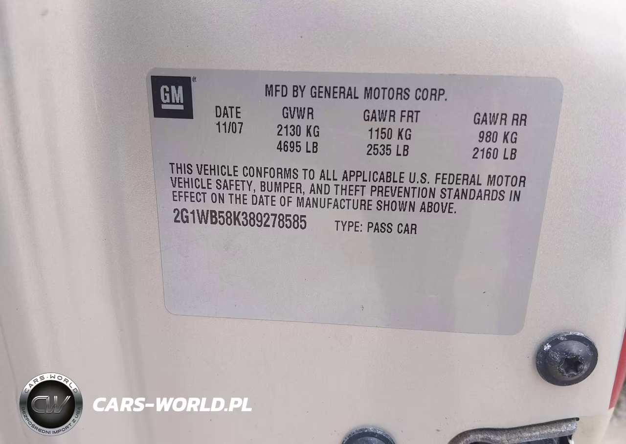 2008 Chevrolet Impala Ls VIN:2G1WB58K389278585 - 9